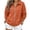 Orange, variant on Waffle Full Zip Up Sweatshirt Women No Hood - Oversized Loose Casual Long Sleeve Collared Jacket 2026 Fall Winter Clothes, #01_Gray, L