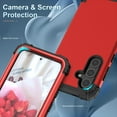 thumbnail image 6 of JTCASES for Samsung Galaxy S22 Case, Drop Resistant Corners, Wireless Charging, Heavy Duty Shockproof Hybrid Hard PC Bumper, Camera Protection, Skin-feel Anti-scratch Tough Cover,  Red, 6 of 7