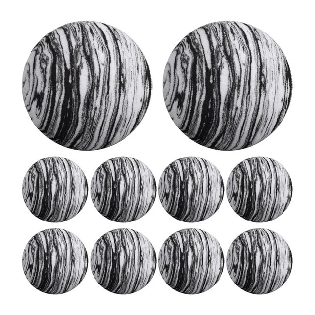 10 pelotas de golf, regalo para golfistas, entrenamiento de golf para campo de prácticas en interiores y patios traseros Negro