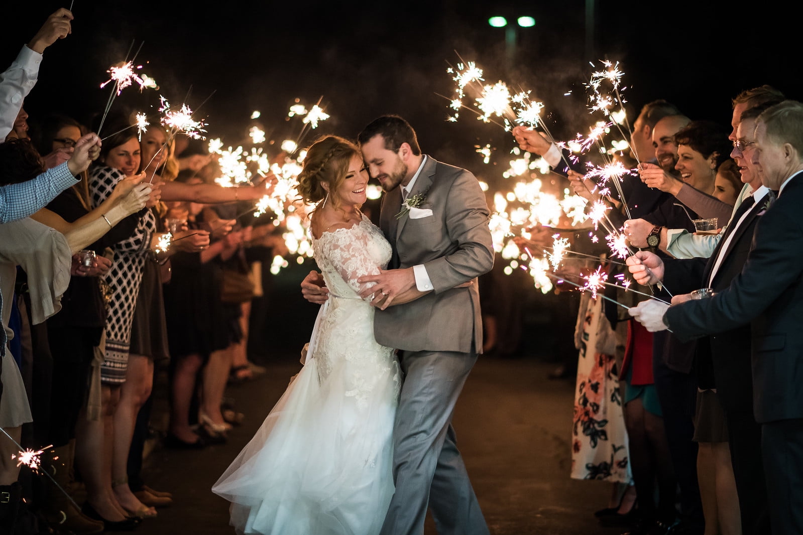 Happy Sparklers Wedding Sparklers- 100 Sparklers- 30" inch Length- Gold Wire- Used For Wedding Exits and Send Offs-20 Packs of 5