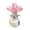 Pink, variant on hulanddfd Crystal Rose Figurines - 3.27"x2.54" Fake Crystal Rose with Vase Bouquet Flowers Ornament Gifts for Women Car Interior and Home Indoor Decoration