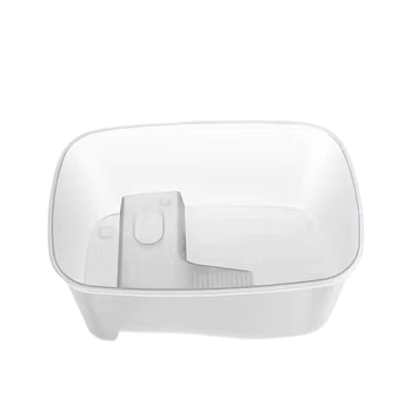 Mightlink Stable Reptile Feeding Box with Basking Platform High Transparency Turtle Breeding Box with Rest Diving Crawling Incubation Area Aquarium Supplies