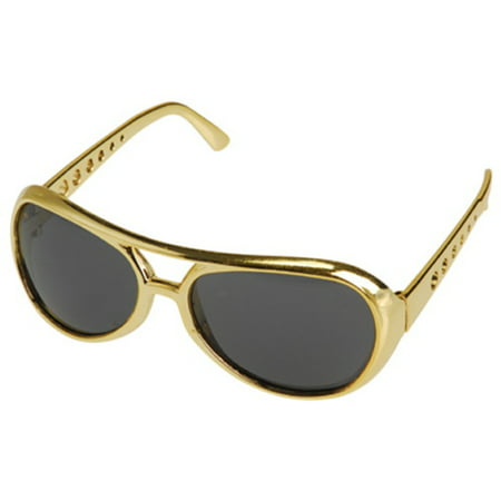 Elvis Presley Sunglasses Costume Gold Glasses King Rock And Roll Las Vegas Star