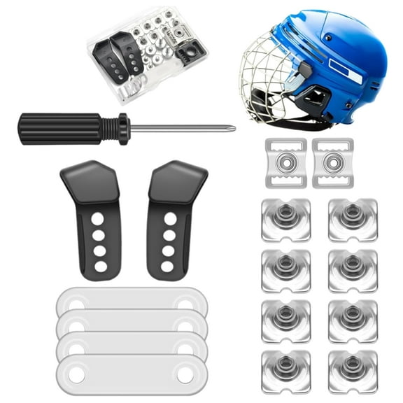 ANXPTME 31Pcs Football Helmets Repair Kits with Visors Clip Chin Straps Adapter Screw Nut