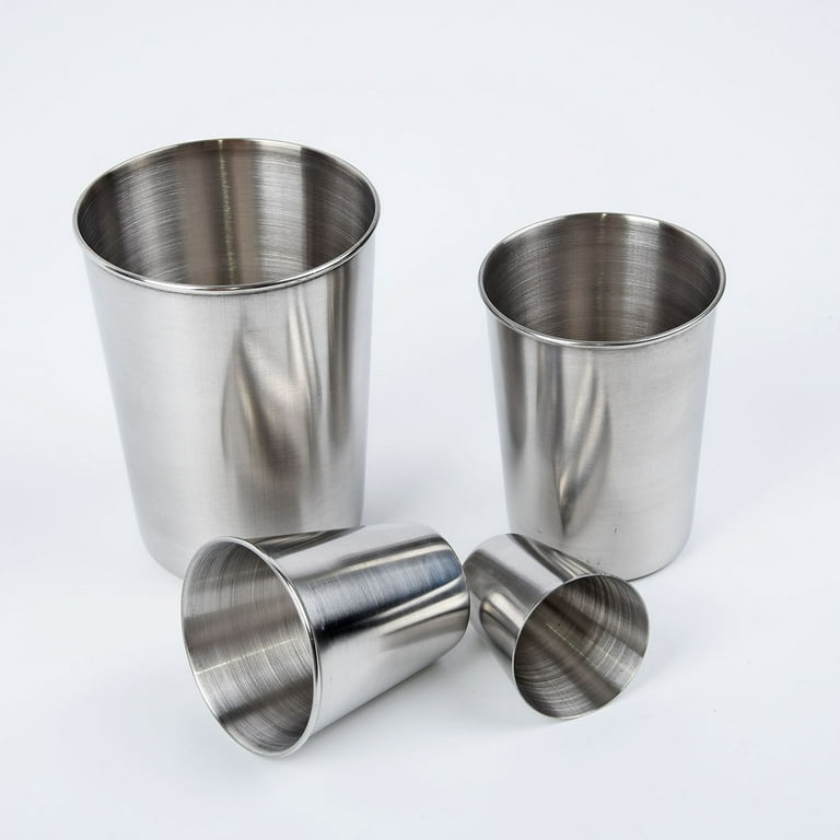 1PC Stainless Steel Beer Cups Wine Cups Coffee Tumbler Tea Milk Mugs Home  30ml/70ml/180ml/320ml Portable Metal Water Cups