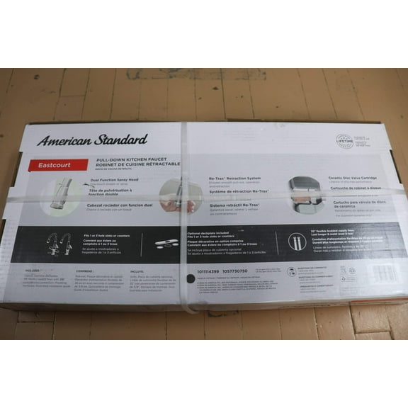 Eastcourt Single Handle Pull Down Dual Sprayer Kitchen Faucet Stainless Steel