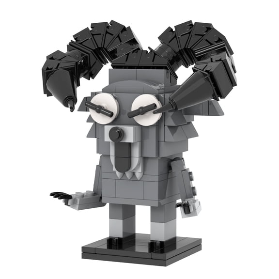 MOOXI 99 Nights Forest Ram Monster Brickheadz Action Figures Building Block Set,Classic Creative Building Blocks Children Kit,Gifts for Kids(173pcs)