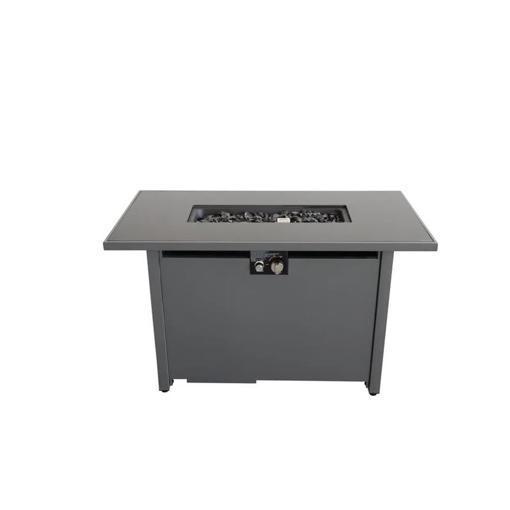 25'' H x 42'' W Steel Outdoor Fire Pit Table with Lid  Durable and Stylish