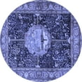 thumbnail image 1 of Ahgly Company Indoor Round Persian Blue Traditional Area Rugs, 8' Round, 1 of 4