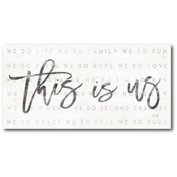 Courtside Market This is Us 12"x24" Gallery-Wrapped Canvas Wall Art