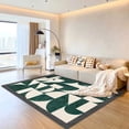 thumbnail image 4 of Abstract Pattern Large Area Living Room Decorative Carpets Green Minimalist Bedroom Bedside Carpet Minimalist Creative Art Rugs My Lux Decor Round, 4 of 10