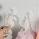 thumbnail image 5 of 50 ganchos de ventosa de plástico transparente de alta resistencia para baño, ducha, ventana, puerta de vidrio., 5 of 6