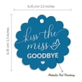 thumbnail image 6 of Inkdotpot Real Silver Foil Kiss The Miss Goodbye Bridal Shower Tags Favor Hang Paper Tags 100 Pieces, 6 of 6