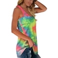 thumbnail image 3 of Womens Racerback Tank Tops Loose Fit Causal Summer U Neck, 3 of 5