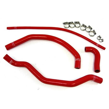 Banshee Radiator - HPS Red Reinforced Silicone Radiator Hose Kit for Yamaha 87-06 YFZ350 Banshee