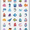 thumbnail image 4 of 35pcs-50pcs Colorful Animal Stickers Marine Life Stickers Cute Sea Creature Stickers for Laptops Phones Suitcases, 4 of 9