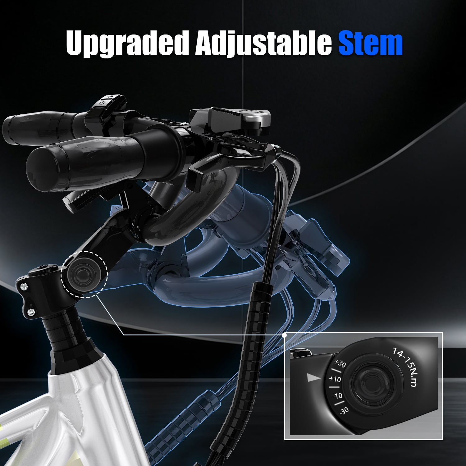 AOANGO Electric Bike for Adults, 26" Tire Up to 80Miles Commute Mountain Bike with 48V Removable Battery