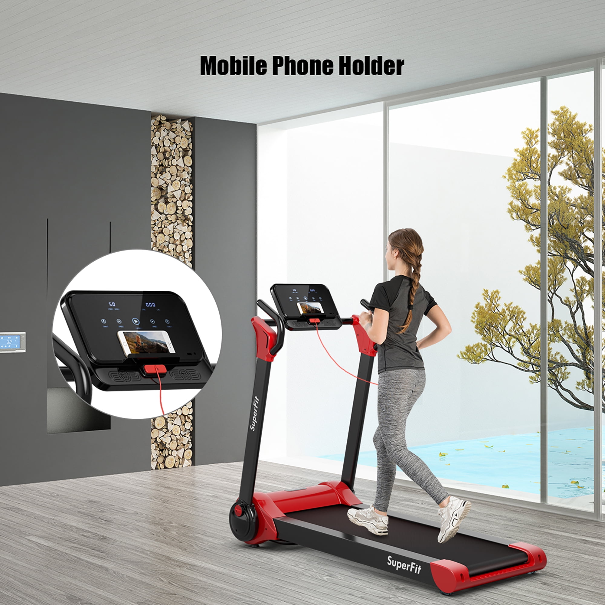 Superfit 2.25 hp folding electric motorized treadmill new arrivals