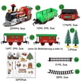 thumbnail image 2 of Classic Christmas Train Set Toy With Lights And Sounds,electric Railway Train Toy Battery Operated Christmas Train Track Toy Set Christmas Gifts For K, 2 of 5