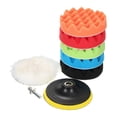thumbnail image 1 of Eigraketly Almohadillas para pulir el coche Kit de pulidor reutilizable Automóvil Lavable Pulido Lijado Discos de encerado Herramienta de limpieza Herramientas eléctricas 5 Zoll Eigraketly TO008657-03B, 1 of 6