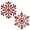 Red (12PCS), variant on 12 PCS 3.9-Inch Glitter Snowflake Ornaments, Plastic Xmas Tree Decorations for Christmas, Holiday, and Winter Home Decor