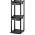 thumbnail image 3 of Adesso Murray Three Drawer Shelf Lamp in Black PVC Veneer on MDF with a Off-white Shade, 3 of 4