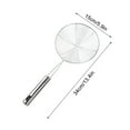 thumbnail image 3 of Spider Strainer, Asian Strainer Ladle Stainless Steel Wire Skimmer Spoon with Handle for Kitchen Frying Food, Pasta, Spaghetti,Noodle,Asian Spider Skimmer,Stainless Steel Wire Strainer Ladle,Silver,, 3 of 8