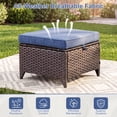 thumbnail image 6 of POCASSY 6 Pieces Outdoor Patio Furniture Sets with Swivel Rocker Patio Chairs, PE Wicker Patio Outdoor Conversation Set with Swivel Glider Chairs and 3-Seat Sofa, Ideal for Balcony, Deck, Backyard, 6 of 18