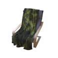 thumbnail image 3 of Tree Soft Flannel Fleece Throw Blanket, Dark Forest Scene of a Nature Silhouette Fine Art Painting Print Art, Cozy Plush for Indoor and Outdoor Use, 70" x 90", Evergreen and Lime Green, by Ambesonne, 3 of 5