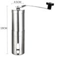 thumbnail image 5 of innislink Manual Coffee Grinder, Stainless Steel Manual Coffee Grinder, Coffee Grinder with Conical Ceramic Grinder, Espresso Grinder, 40g - Silver, 5 of 5