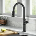 thumbnail image 2 of KRAUS Allyn Traditional Industrial Pull-Down Single Handle Kitchen Faucet in Matte Black, 2 of 7