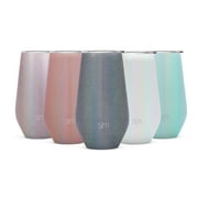 Simple Modern Spirit 16oz Wine Tumbler Glass with Lid - Vacuum Coffee Mug Stemless Cup 18/8 Stainless Steel Shimmer: Blue Moonstone