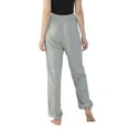thumbnail image 5 of Aligament Plus Size Sweatpants Women, Gray Women's Pants, Women Stretchy Plus Size Pants Solid Color Trouser Casual Loose Baggy with Pockets for Yoga Dance Sport Homewear, 5XL, 5 of 8