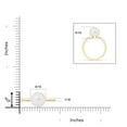 thumbnail image 4 of Angara Classic South Sea Cultured Pearl Solitaire Ring in 14K Yellow Gold for Women | June Birthstone Jewelry for Her, 4 of 7