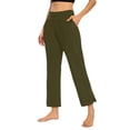 thumbnail image 2 of Womens Sweatpants Pants for Women High Waisted Crop Work Pants Summer Casual Slacks Yoga Dress Pant Fashion Clothing, 2 of 6