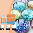 thumbnail image 1 of EGNMCR Transparent Epoxy Resin Kit Curing Adhesive High Transparency Quick Drying Adhesive Odorless Jewelry Production Process Resin Artwork 100ml epoxy resin, 1 of 9
