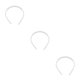 thumbnail image 4 of Diadema Qarigey perla Ajustable 10 perlas grandes 3piezas, 4 of 6