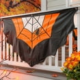 thumbnail image 2 of Large Halloween Spider Web Cotton Bunting, 2 of 5