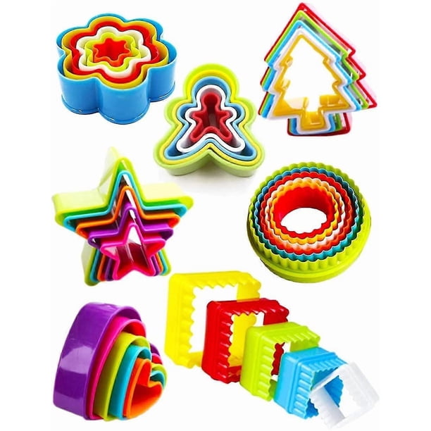 Biscuit Cookie Cutter Round Cookie Cutter Kit, Star Heart Cookie Cutter Small Butter Molds