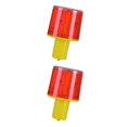 thumbnail image 1 of Youkk Solar LED Round Caution Warning Light Lamp Traffic Alarm Light Flash Type E 2Set, 1 of 6