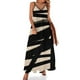 thumbnail image 1 of Nuevo vestido sin mangas con estampado gráfico de líneas NEGRO Y BEIGE de P. Soulages Spirit Falda de mujer Vestidos elegantes de mujer para boda, 1 of 7