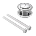 thumbnail image 1 of Miangastore ROSENICE 114mm Réservoir d'Eau de Toilette Double Chasse Argenté Boutons Poussoirs Tiges, 1 of 8