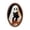 O #4, variant on StlyGar Fall Halloween Ghost Oval Wall Art Framed For Hanging In The Room