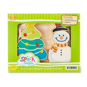 Spark.Create.Imagine Christmas Wooden Chunky Puzzles, 7 Pieces
