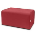 thumbnail image 3 of Jaxx Monroe Large Rectangular Foam Ottoman / Coffee Table, (36 x 18), Poppy Red, 3 of 6