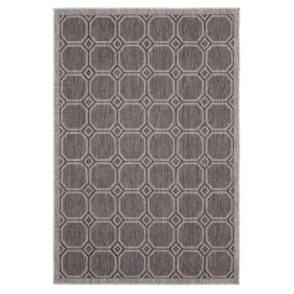 United Weavers Augusta Indoor/Outdoor Area Rug 3900 10650 Balos Brown 5' 2" x 7' 6" Rectangle