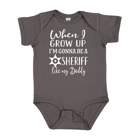 

Inktastic Future Sheriff Like My Daddy Gift Gift Baby Boy Bodysuit
