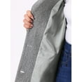thumbnail image 5 of DARING DIVA Women's Plus Size Elegant Notched Lapel Trench Coat 4X Grey, 5 of 6