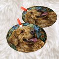 thumbnail image 3 of Golden Retriever: -Style Christmas Ornament - Made With Real Glass, Holiday Keepsake, Xmas Tree Hanging Decoration, Seasonal Gift Idea, Collectible Ornament 2025, 3 of 5