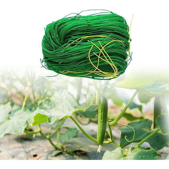 Garden Netting, 3 x 6 FT Green Climbing Net, 18 Strand Plant Support Netting for Outdoor Vines Vegetables Flowers and Daily Garden Landscape Arrangement